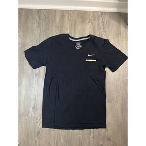 Nike The Athletic Department V Neck T Shirt Black mens‎ size Medium